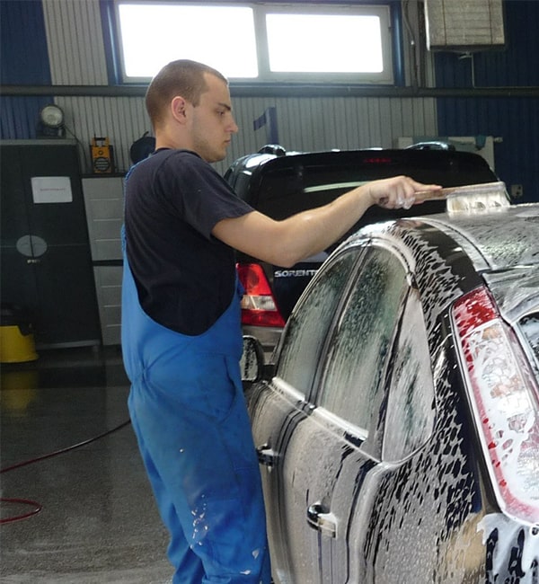 Image of a car being detailed